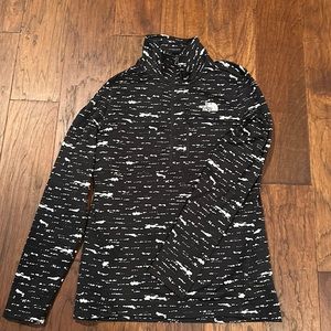 The North Face Black and White Quarter-Zip